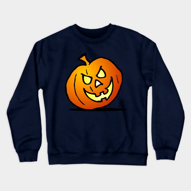 Jack-o'-lantern, Halloween Pumpkin Crewneck Sweatshirt by Cardvibes